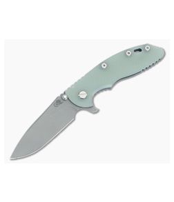 Hinderer XM-18 3.5 Skinny Hollow Ground Slicer Translucent G10 Battle Blue