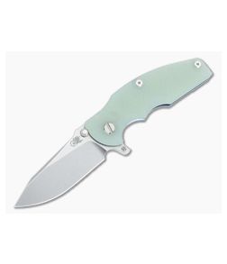 Hinderer Jurassic Hollow Ground Slicer Translucent G10 Stonewash Blue