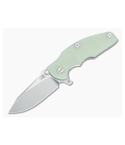 Hinderer Jurassic Hollow Ground Slicer Translucent G10 Stonewash 