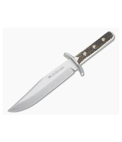 Linder Knives Solingen Classic Bowie Stag Handle Fixed Blade 176420