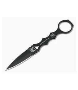 Benchmade SOCP Dagger Black Fixed Blade Knife with Black Sheath 176BK