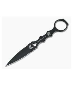 Benchmade SOCP Dagger Black Fixed Blade Knife with Tan Sheath 176BKSN