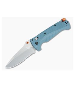 Benchmade 18060S Adira Part Serrated MagnaCut Folding Knife Depth Blue Grivory 