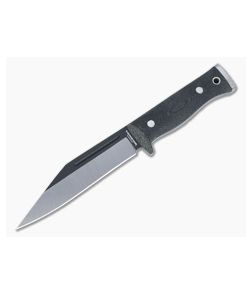 Condor Tool & Knife Sigrun Seax 1075 Black Canvas Micarta Fixed Blade Knife CTK1823-5.5HC