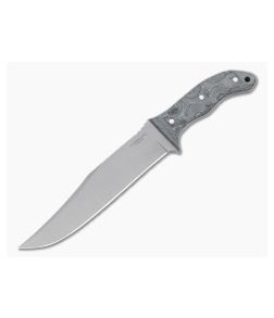 Condor Tool & Knife Belgian Bowie 1075 Black Canvas Micarta Fixed Blade Knife CTK1825-7.5HC