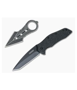 Kershaw Kuro Pack SpeedSafe Flipper Neck Knife Combo 1835TBLKKITX