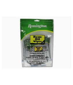 Remington Rem Oil Wipes 12 Count of Individual Packs