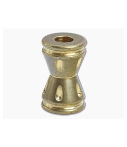 Dawson Machine Craft Brass Milled Hourglass Lanyard Bead
