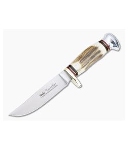 Linder Knives Traveller II Bowie Stag Handle Fixed Blade 190111