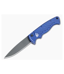 Piranha P1 Pocket Tactical PVD 154CM Blue Button Lock Automatic