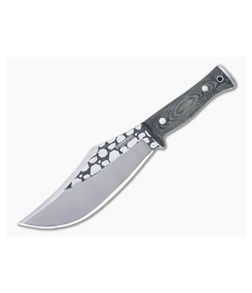 Condor Tool & Knife Gryphus Bowie 1075 Black Canvas Micarta Fixed Blade Knife CTK2015-6.75HC