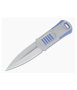 WE Knives OSS Dagger Lundquist Stonewashed 20CV Blue G10 Lapel Knife 2017C