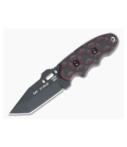 TOPS C.A.T. Black Tanto Red/Black Rocky Mountain Bullseye G10 Fixed Blade 203T-02