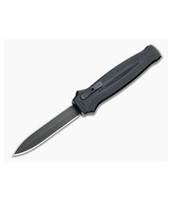 Piranha P20 Rated-X Double Edge Tactical PVD 154CM Black Double Action OTF Automatic