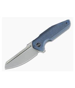 WE Knives Starhawk Flipper Blasted 20CV Stonewashed Blue Titanium Folder WE21017-4