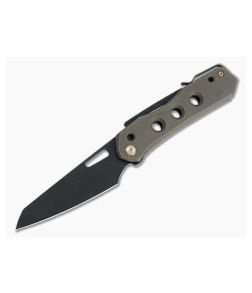 WE Knives x Snecx Vision R Superlock Black Stonewashed 20CV Bronze Titanium Folder WE21031-4