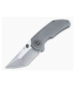 WE Knives Thug Christensen Satin 20CV Brushed Gray Titanium Frame Lock Folder 2103A