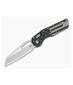 もみ消し/Stifle MPS版 Microtech MSI S/E - Flag Polymer - Stonewash Full Serrated