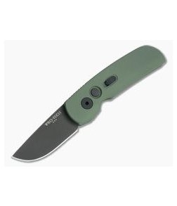 Protech Calmigo Green CA Legal Automatic Black DLC 154CM 2205-GREEN