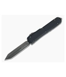 Microtech Ultratech Spartan Signature Black DLC 204P Double Edge OTF Automatic Knife 223-1DLCTS