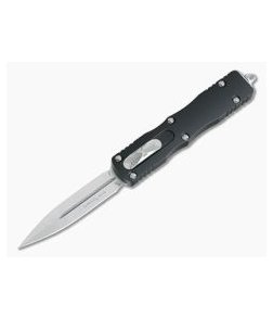 Microtech Dirac Stonewashed Plain Double Edge M390 Top Slide OTF Automatic Knife 225-10