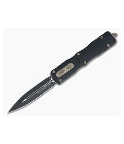 Microtech Dirac Delta Black Plain Double Edge Elmax Top Slide OTF Automatic Knife 227-1PR