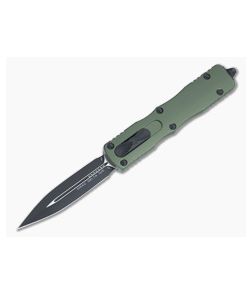 Microtech Dirac Delta Double Edge Black Elmax OD Green Top Slide OTF Automatic Knife 227-1OD