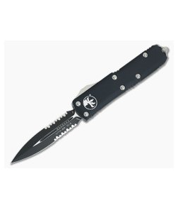 Microtech UTX-85 Black Serrated Double Edge OTF Automatic Knife 232-2