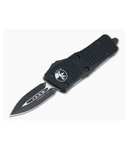 Microtech Mini Troodon D/E Tactical Black Double Edge M390 OTF Automatic 238-1T