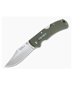 Cold Steel Double Safe Hunter Stainless Clip Point OD Green GFN Back Lock Folder 23JC