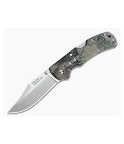 Cold Steel Double Safe Hunter Stainless Clip Point Camo GFN Back Lock Folder 23JE