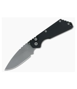 Protech Strider SnG Blasted 154CM Smooth Black Aluminum Automatic Knife 2401-B