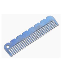 John Gray Small Titanium Comb Blue