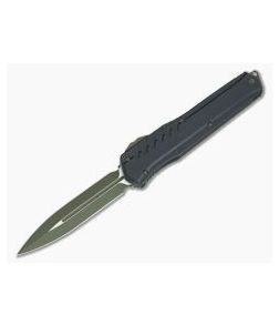 Microtech Cypher MK7 D/E Green Standard Double Edge OTF Automatic Knife 242M-1GRB