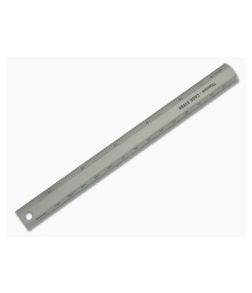 Maratac Machined Titanium 6" Ruler with Decimal Chart