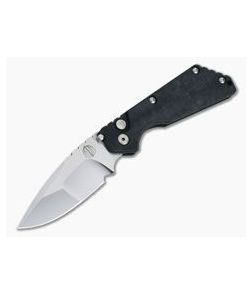 Protech Strider SnG Compound Ground Mirror Polished Blade Black Canvas Micarta Automatic Knife 2440-MIRROR