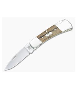 Case Lockback Smooth Natural Zebra Wood 25147