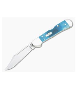 Case Mini Copperlock Sawcut Caribbean Blue Bone 25585