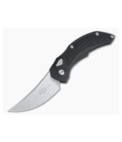 Microtech Brachial Stonewashed M390 Black Button Lock Automatic 268A-10