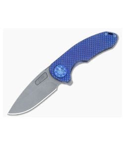 Curtiss Knives F3 Medium Blue SPM-Milled Titanium Blasted MagnaCut Slicer Flipper CK-27