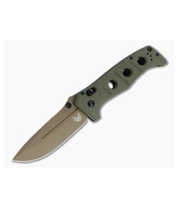 Benchmade 275FE-2 Adamas Flat Earth Cruwear Olive Drab G10 AXIS Lock Folder