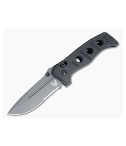Benchmade 275SGY-1 Adamas Part Serrated Gray Cruwear Black G10 AXIS Lock Folder