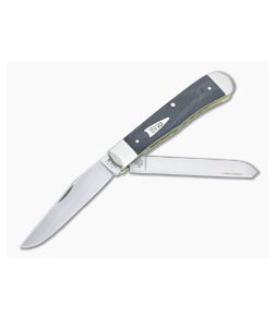 Case Trapper Smooth Black Micarta Slip Joint Folder 27730