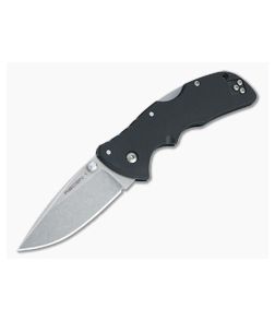 Cold Steel Mini Recon 1 Spear Point Stonewashed AUS-10A Black GRN Tri-Ad Lock Folder 27BAS