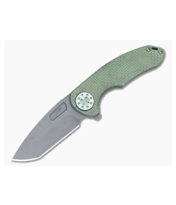 Curtiss Knives F3 Medium Green SPM-Milled Titanium Blasted Magnacut Spanto Flipper CK-28