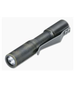 CWF Lights Micro Arcadian Click Custom Flashlight Patina Brass 4000k 219C LED CWF-028