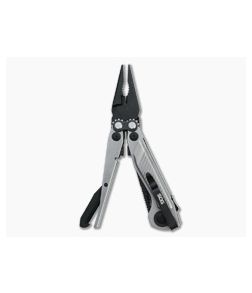 SOG Flash MT Silver + Black Assisted Black D2 Blade Compound Leverage Pocket Multi-tool 29-55-01-41