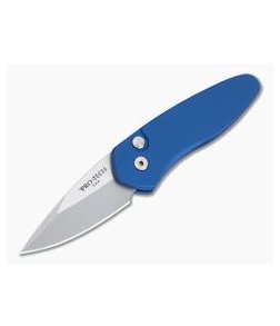 Protech Knives Sprint Stonewashed S35VN Blue California Legal Automatic 2905-BLUE