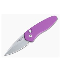 Protech Sprint Stonewashed S35VN Purple California Legal Automatic 2905-PURPLE