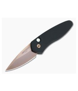 Protech Knives Sprint Black Rose Gold S35VN MOP Button California Legal Automatic 2907-RG
